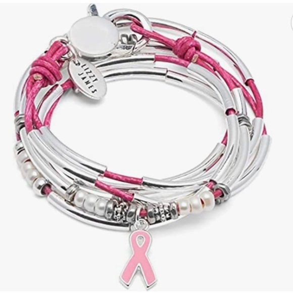 Freshwater Pearl Amelia Breast Cancer Awareness Wrap - Picture 1 of 6